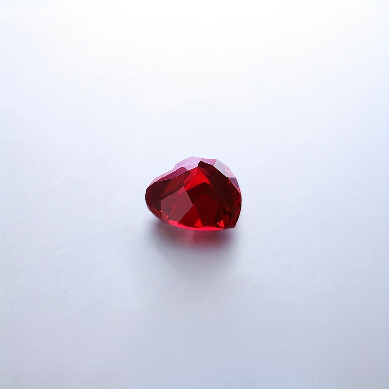 Heart Shape Lab Grown Pigeon Blood Ruby Gems for DIY Jewelry